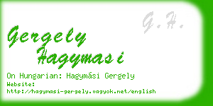 gergely hagymasi business card